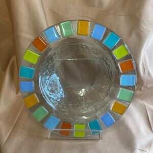 EUC Twist Alea Vitrum Fused Bubble Art Glassware Bowl by Villeroy & Boch